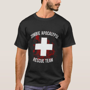 T-shirt Équipe de Secourt de Zombie Apocalypse