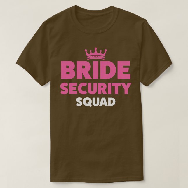 T-shirt Équipe de sécurité de la mariée femmes  (Design devant)