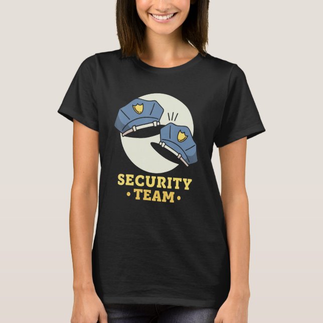 T-shirt Équipe de sécurité Emploi Videur Portier Garde (Devant)