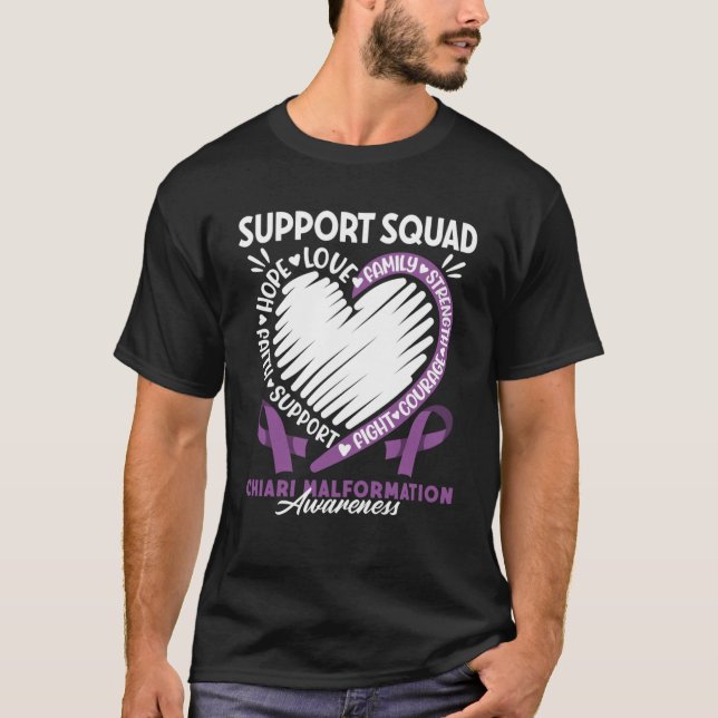 T-shirt Équipe de sensibilisation de soutien I CM Cerebell (Devant)