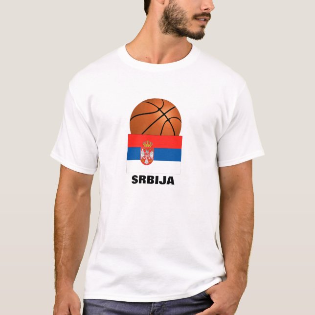 T-shirt Équipe de Serbie de basket-ball (Devant)