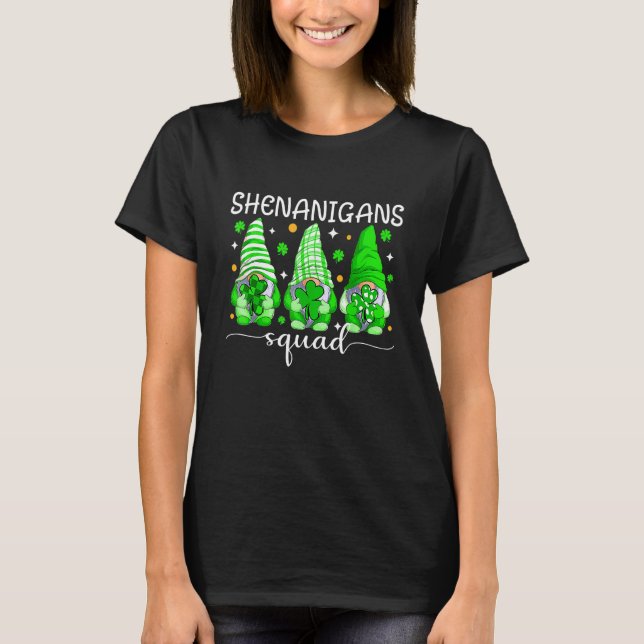 T-shirt Équipe de Shenanigans Gnomes de la Saint-Patrick G (Devant)