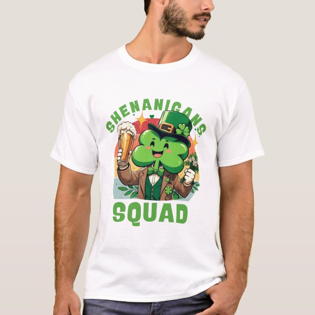 T-shirt Équipe de shenanigans (Saint Patrick) (Devant)