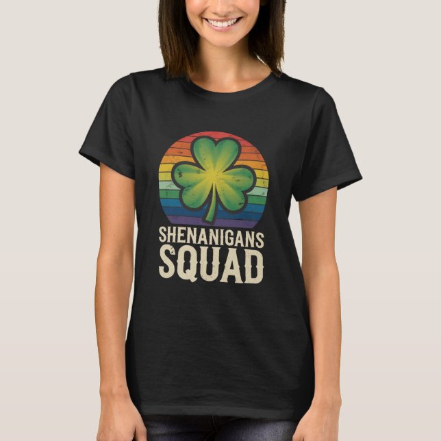 T-shirt Équipe de Shenanigans Saint-Patrick Correspondante (Devant)