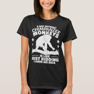 T-shirt Équipe de singe chimpanzé Primates vintag chimpanz