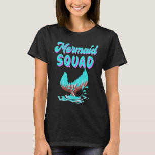 T-shirt Équipe de sirène Escadron d'anniversaire pour la f