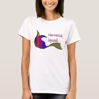 T-shirt Équipe de sirènes aux couleurs vives