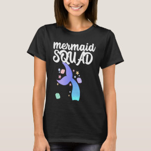 T-shirt Équipe de sirènes Équipe d'anniversaire pour la fê
