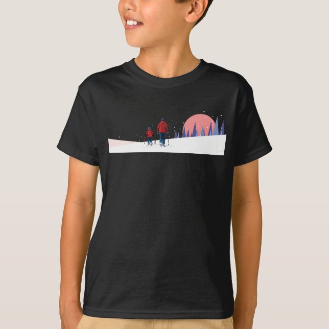 T-shirt Équipe de ski hors-piste (Devant)
