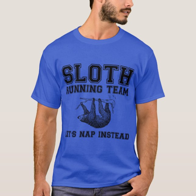 T-shirt Équipe de Sloth Running (Devant)