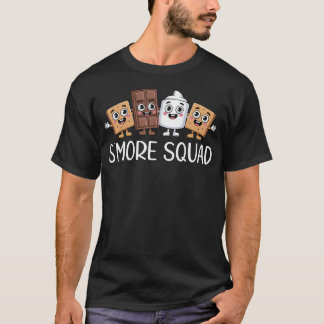 T-shirt Équipe de S'more Camping Feu de camp Chamallow au 
