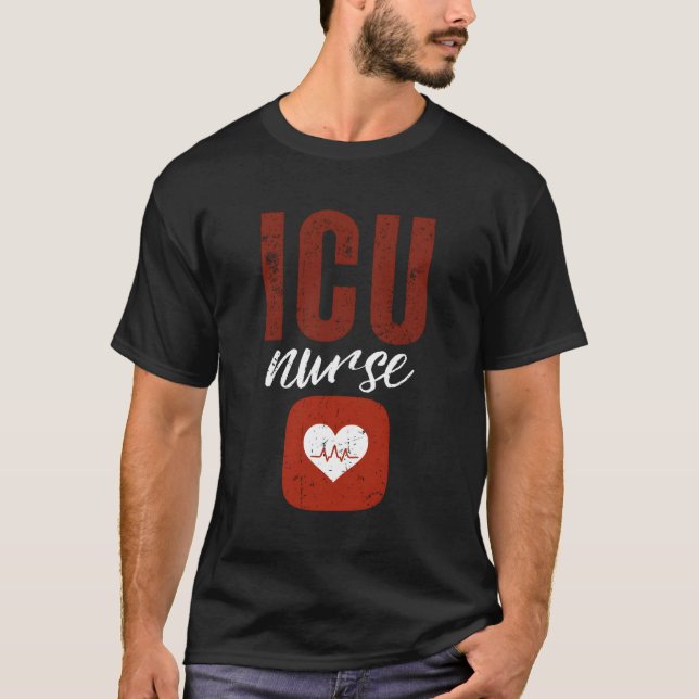 T-shirt Équipe De Soins Infirmiers De L'Icu (Devant)