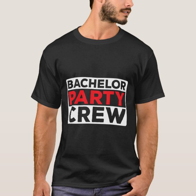 T-shirt Équipe de soirée d'enterrement de vie de garçon de (Devant)