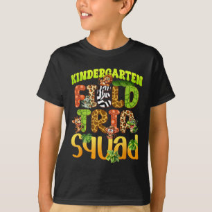 T-shirt Équipe de sortie scolaire en maternelle Zoo Animal