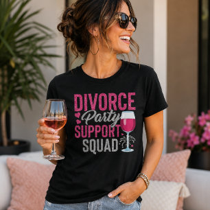 T-shirt Équipe de soutien à la fête de divorce Équipe de f