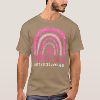 T-shirt Équipe de soutien à la sensibilisation au cancer d