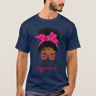 T-shirt Équipe de soutien à la sensibilisation au cancer d