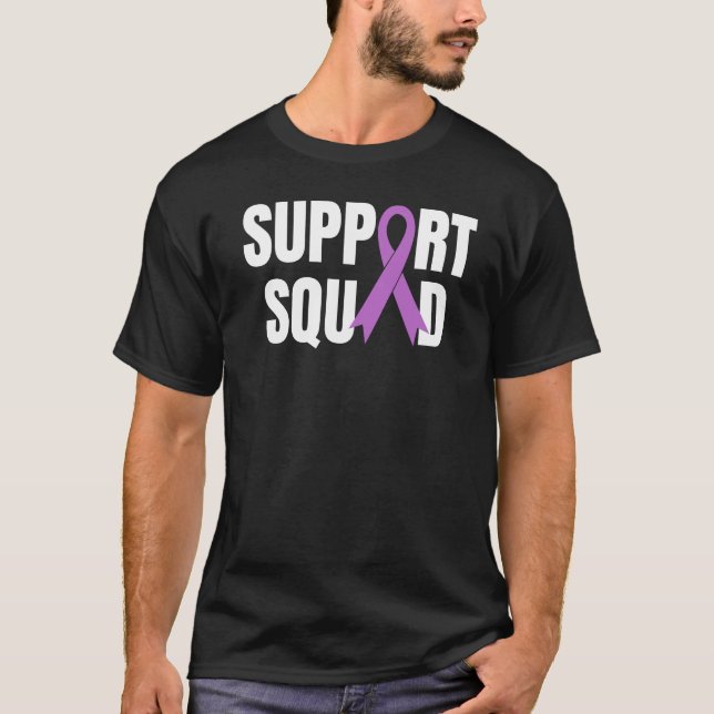 T-shirt Équipe de soutien au cancer du pancréas Sensibilis (Devant)