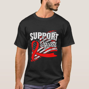 T-shirt Équipe de soutien au cancer du sang États-Unis Sen