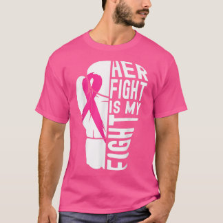 T-shirt Équipe de soutien au mari de sensibilisation au ca
