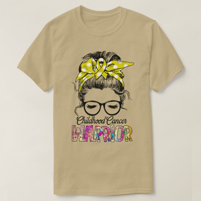 T-shirt Équipe de soutien aux guerriers du cancer de l'enf (Design devant)