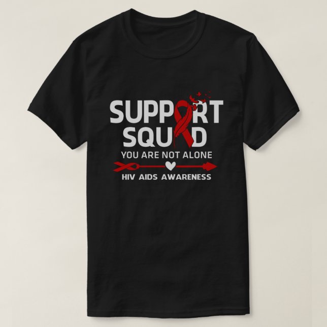 T-shirt Équipe de soutien aux guerriers Plumes de sensibil (Design devant)
