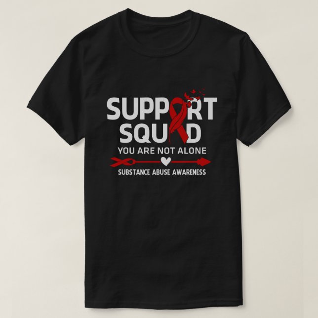 T-shirt Équipe de soutien aux guerriers Sensibilisation à  (Design devant)