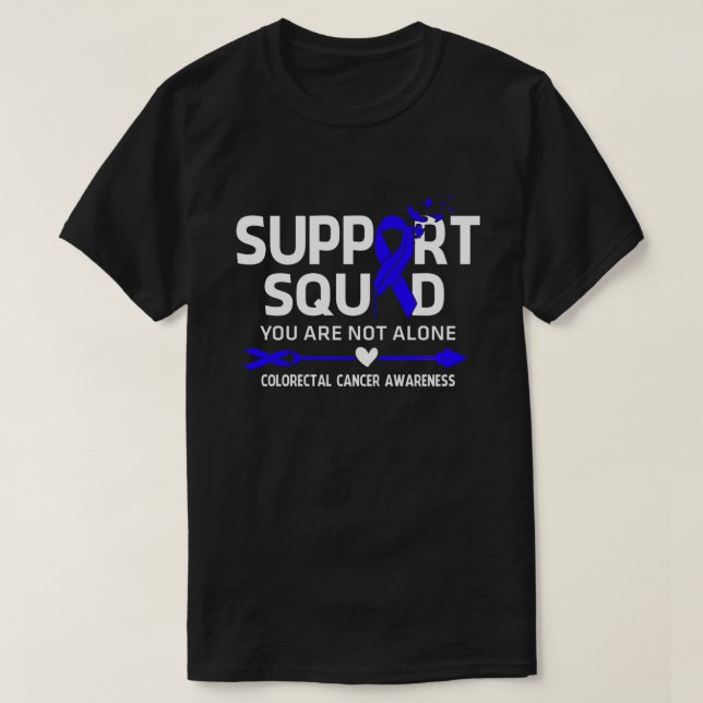 T-shirt Équipe de soutien aux guerriers Sensibilisation au (Design devant)