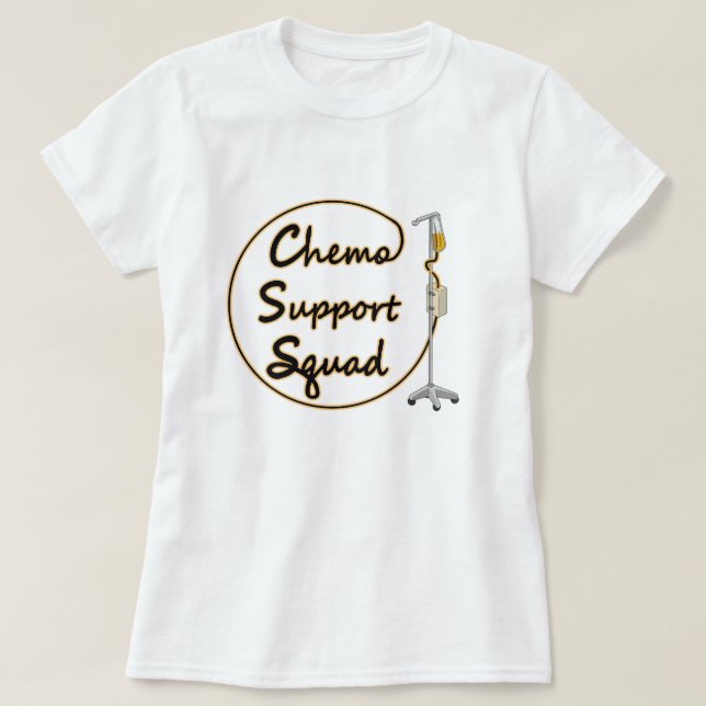 T-shirt Équipe de soutien chimio (Design devant)