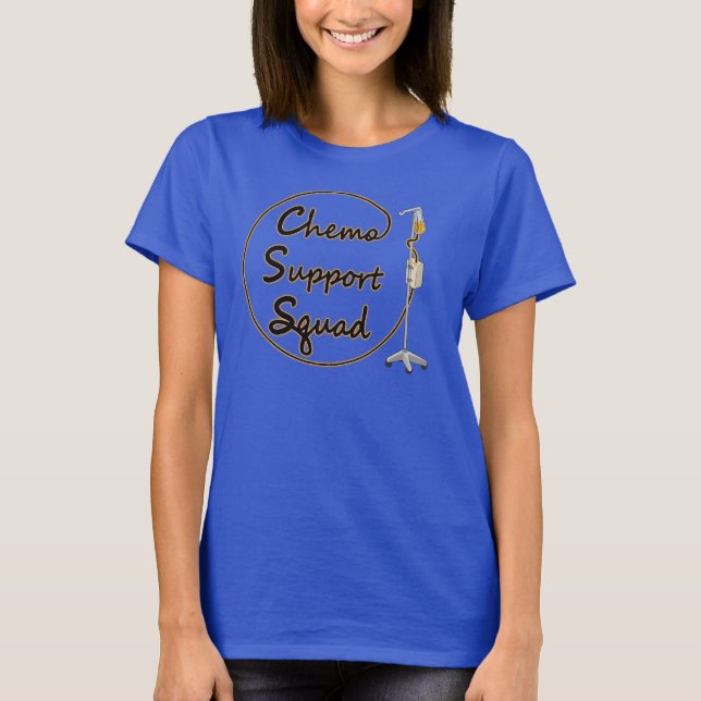 T-shirt Équipe de soutien chimio (Devant)