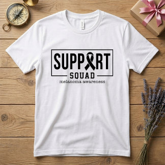 T-shirt Équipe de soutien contre le cancer de la peau pour