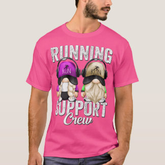 T-shirt Équipe de soutien de course drôle Gnomies pour sem