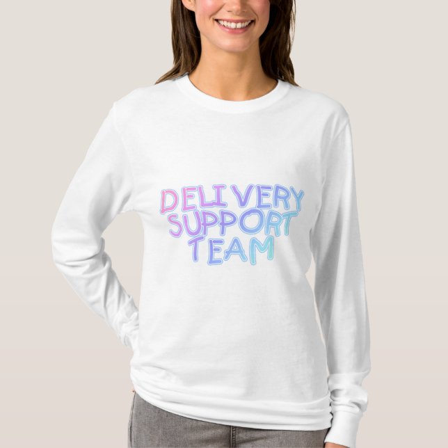 T-shirt Équipe de soutien de la livraison (Devant)
