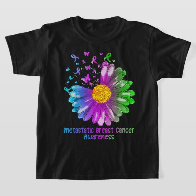 T-shirt Équipe de soutien de sensibilisation au cancer du  (Poser)