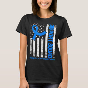 T-shirt Équipe de soutien drapeau américain États-Unis can