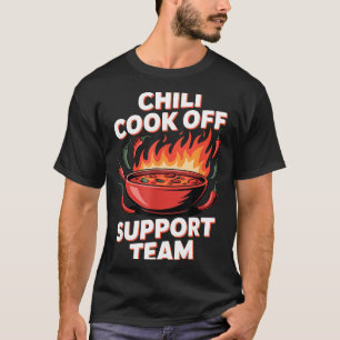 T-shirt Équipe de soutien du concours de chili amoureux ép
