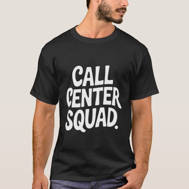 T-shirt Équipe de soutien du service client de l'équipe du (Devant)