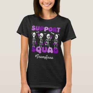 T-shirt Équipe de soutien Fibromyalgie personnalisée Hallo