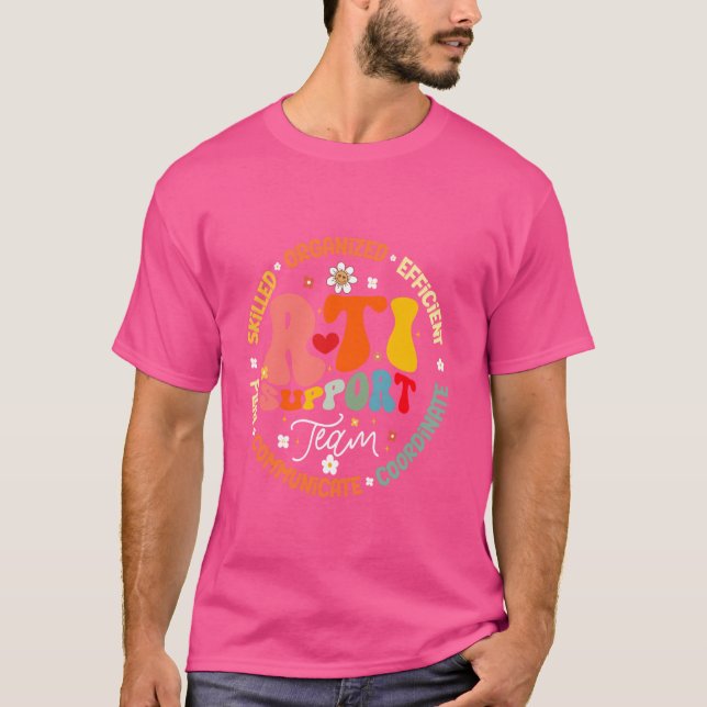 T-shirt Équipe de soutien Groovy RTI T Intervention de rép (Devant)