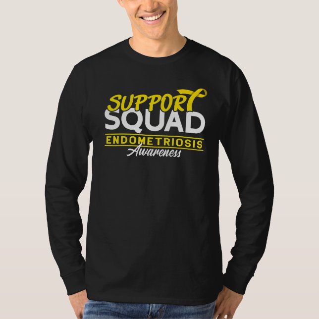 T-shirt Équipe de soutien I Endometrium de l'utérus Endome (Devant)