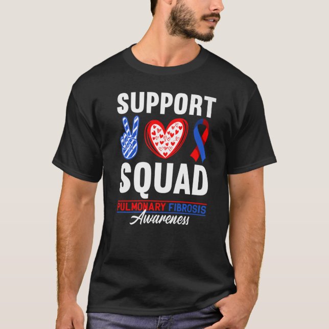 T-shirt Équipe de soutien I Maladie pulmonaire Embolisme p (Devant)