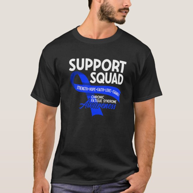 T-shirt Équipe De Soutien I Me Cfs Syndrome De Fatigue Chr (Devant)