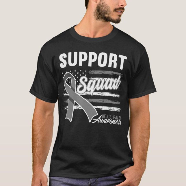 T-shirt Équipe de soutien I Muscles faciaux Paralyse I Bel (Devant)