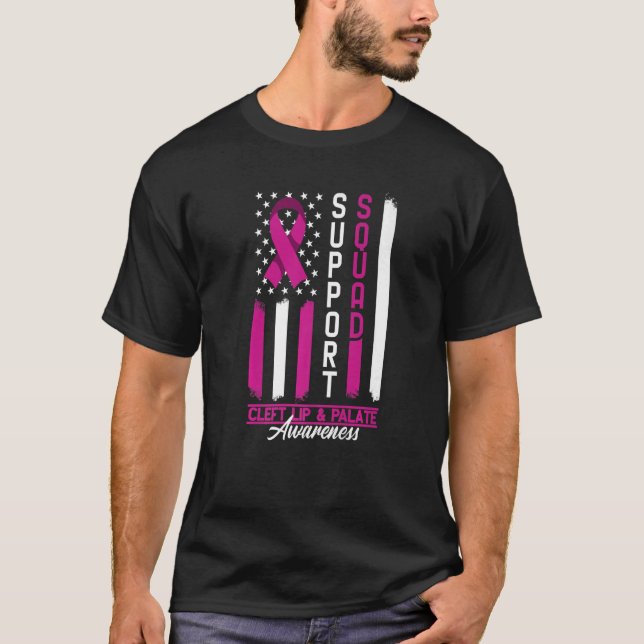 T-shirt Équipe de soutien I Orofacial Birth Defect Cleft L (Devant)
