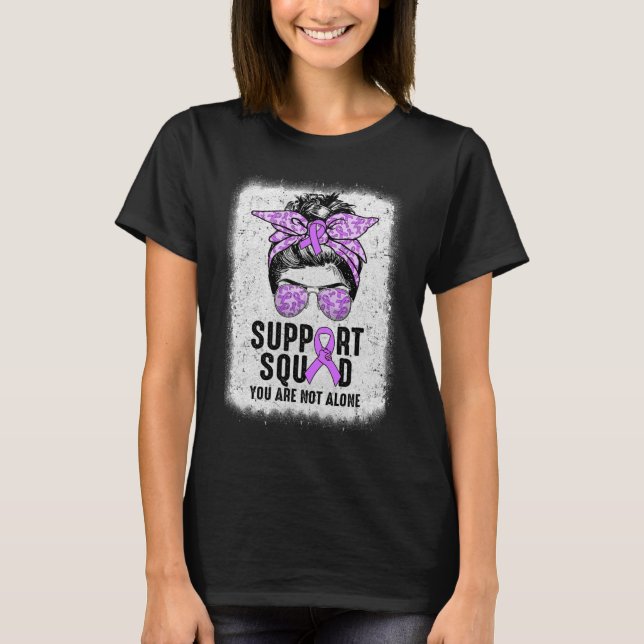 T-shirt Équipe de soutien Messy Bun Guerrier Purple Epilep (Devant)
