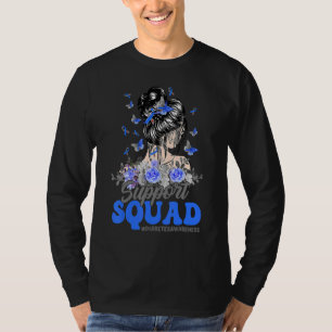 T-shirt Équipe de soutien Nœud papillon papillon Diabète A
