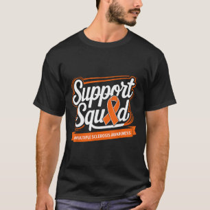T-shirt Équipe de soutien Orange de sensibilisation à la s