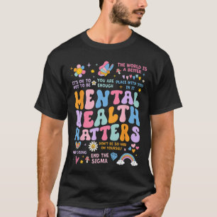 T-shirt Équipe de soutien pour la santé mentale hommes fem