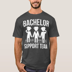 T-shirt Équipe de soutien pour l'enterrement de vie de gar