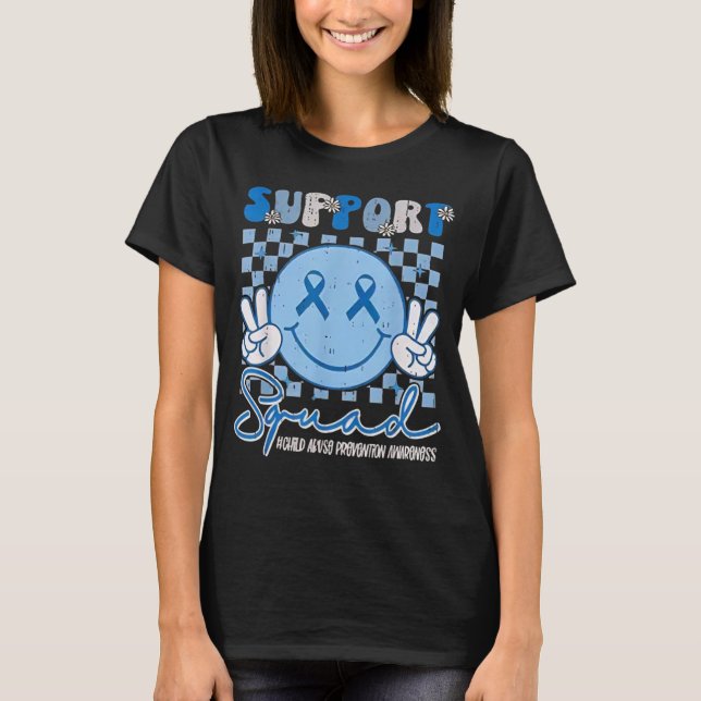T-shirt Équipe de soutien Prévention de la maltraitance de (Devant)